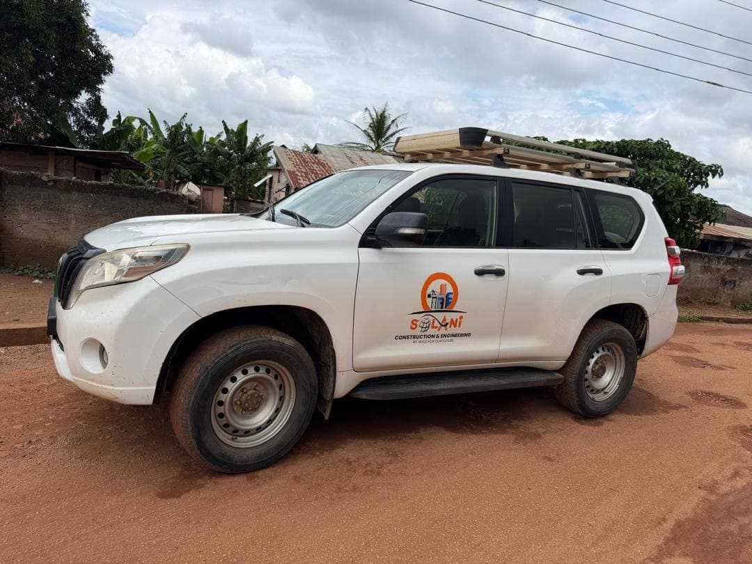 Solani Construction & Engineering branded vehicle